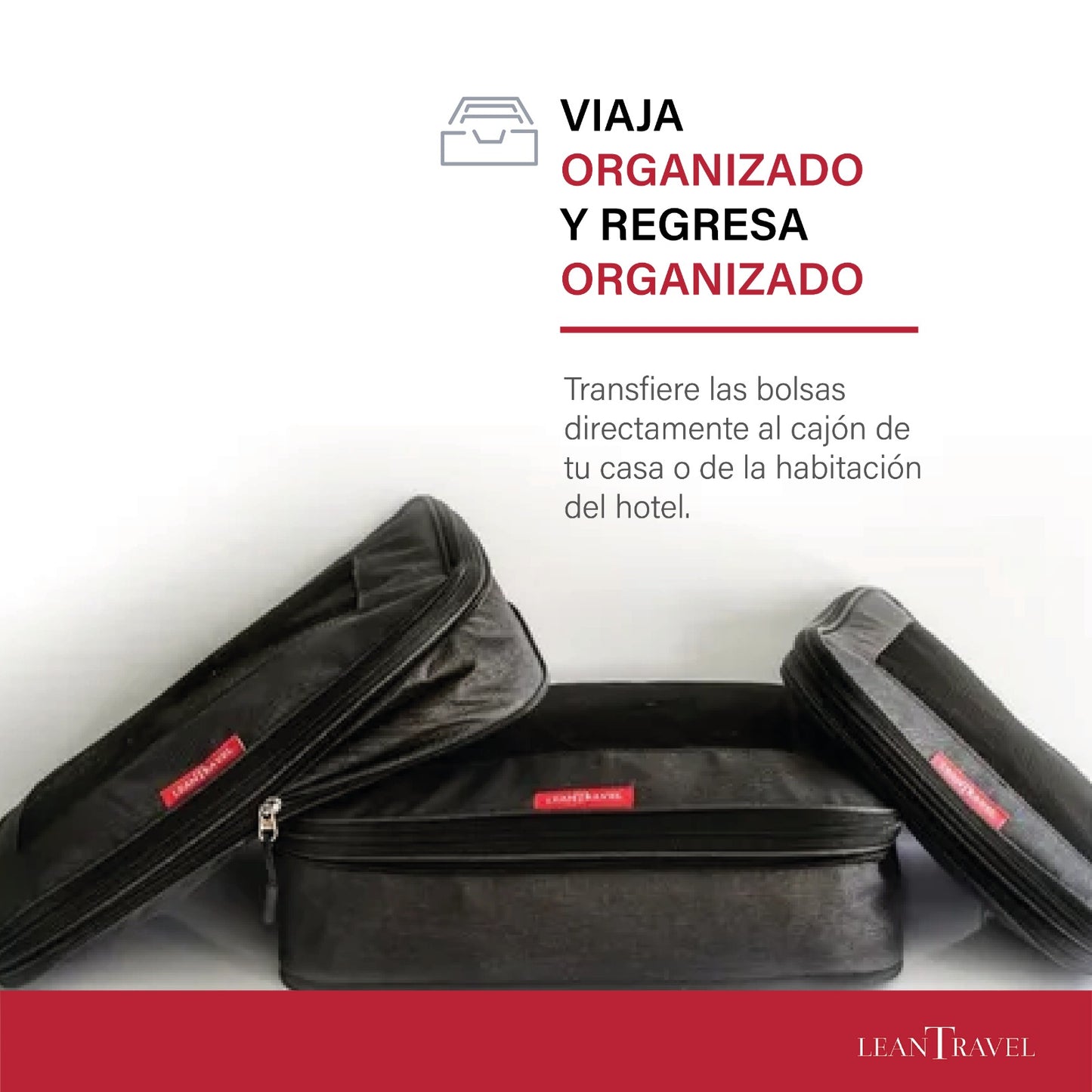 Set de 6 bolsas organizadoras