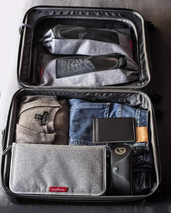 Pastillero de Viaje para 7 días y Pasaportera con 5 Compartimentos